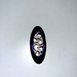 Diamond encrusted necklace pendant